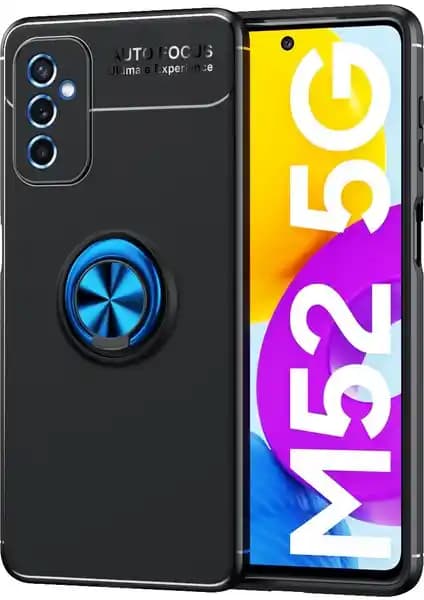 Pilanix Galaxy M52 Kılıfı Yüzüklü ve Manyetik Silikon Tasarımıyla İnce Koruma ve Erişim