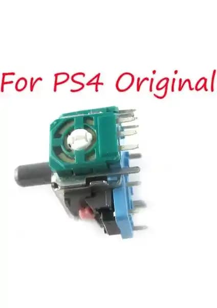 PS4 Kontrolörü İçin Orijinal Kalitede Analog Motoru Yedek Parça, Siyah + Montaj Rehberi