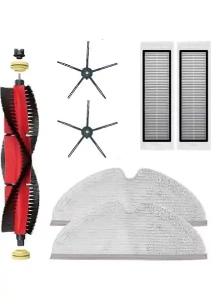 Roborock S6 Maxv ve Benzeri Modeller İçin 6 Parçalık Filtre ve Fırça Yedek Parça Seti