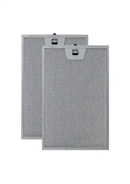 -Title-: Ehla Metal Filtre Seti 25,3 × 30 cm – Tek Tırnak Kilitli Tasarım, Çelik, 2 Adet