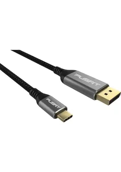 Type-C ile DisplayPort 1.8 m kablosu: güvenilir çoklu monitör bağlantısı için ideal