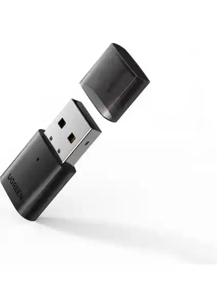 Ugreen Mini USB Bluetooth 5.0 Adaptör Siyah - Tak Çalıştır USB Bluetooth Eklentisi