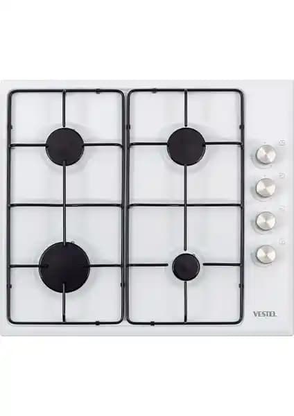 Vestel AO-6004 Yb Ankastre Ocak: Doğalgazlı Dört Göz Emaye Yüzey ve Güvenlik Özellikleri