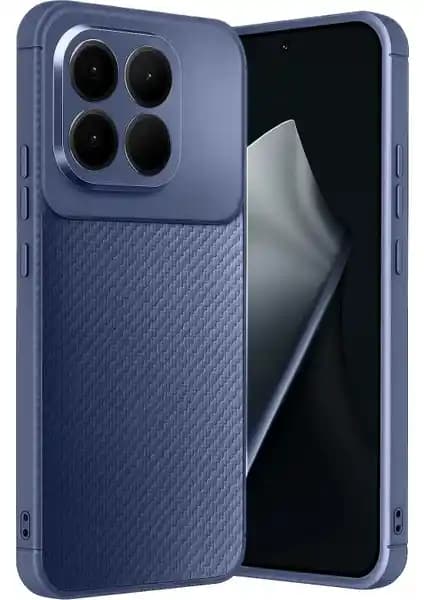 Wowacs Xiaomi 15T Uyumlu Silikon Kılıf: Karbon Desenli Tasarım, Kamera Korumalı ve Ultra İnce