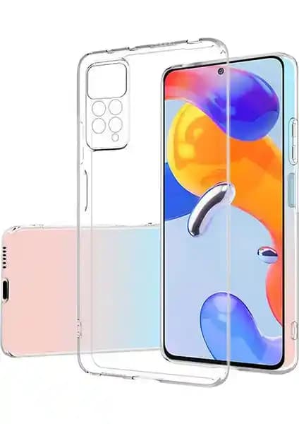 Xiaomi Redmi Note 11 Pro için Kamera Korumalı Şeffaf TPU Kılıfı - Kapaklı Koruma