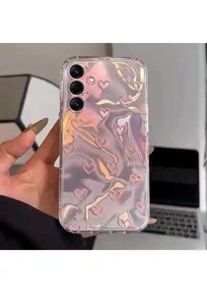Zebana Galaxy A26 için Pink Heart silikon kılıf: Şık Kalp Desenli Koruma ve Günlük Kullanım