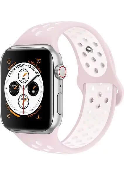 Apple Watch Series 4-7 için Pembe Spor Kayış: Şık ve Fonksiyonel Tasarım