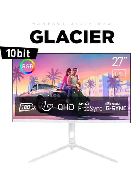 İki Popüler Oyuncu Monitörü Karşılaştırması: Gameon 28'' ve Rampage Glacier GL27R180Q 2