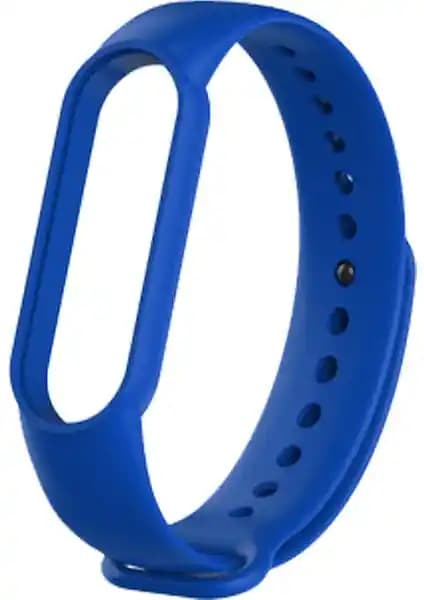 Kyver Xiaomi Mi Band 5 ve 6 İçin Koyu Mavi Silikon Kayış - Şık ve Dayanıklı Tasarım