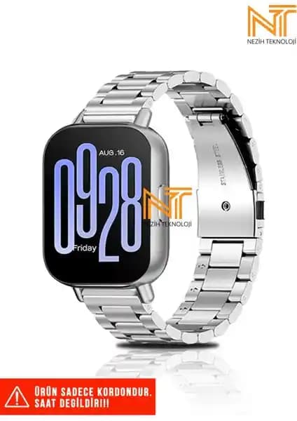 Paslanmaz Çelik Kordon Redmi Watch 5 Active ve Redmi 5 Lite Uyumlu Şık ve Dayanıklı