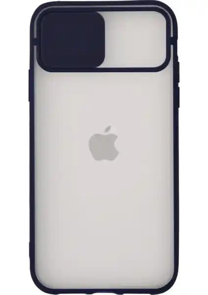Apple iPhone 11 için Kamera Koruyucu Silikon Kılıf Lacivert Renkli Güvenli ve Şık Tasarım