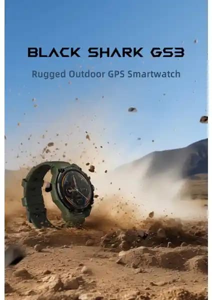 Black Shark GS3 Xiaomi Outdoor GPS Akıllı Saat Dayanıklılık ve Fonksiyonellik Sunar