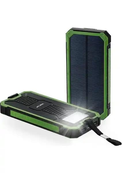 Deji Güneş Enerjili Solar Powerbank 10000mAh Pratik ve Güvenilir Taşınabilir Şarj Çözümü