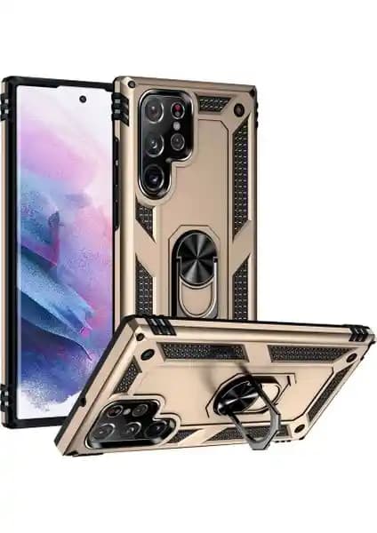 Galaxy S22 Ultra için dayanıklı ve şık sert yüzüklü standlı kılıf seçimi