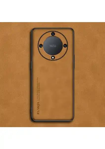 Honor X9A için şık ve dayanıklı koyun deseni PU deri kılıfı