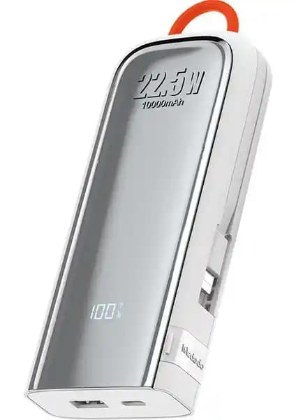 Mcdodo MC-1160 22.5W 10.000 mAh Kablolu Powerbank Güçlü ve Hızlı Mobil Şarj Çözümü