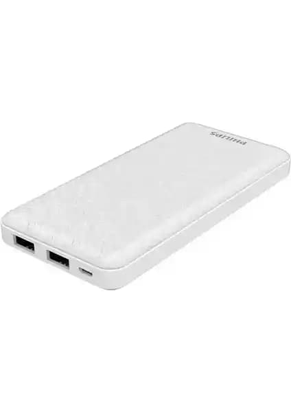 Philips DLP1910NW Beyaz 10.000 mAh Powerbank - Taşınabilir Güç Kaynağı ve Tasarım