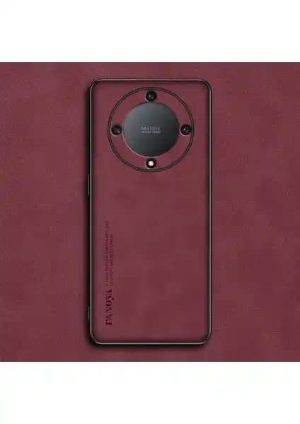 Qichengda Honor X9A Lüks Koyun Desenli PU Deri Telefon Kılıfı Güçlü Koruma ve Şıklık
