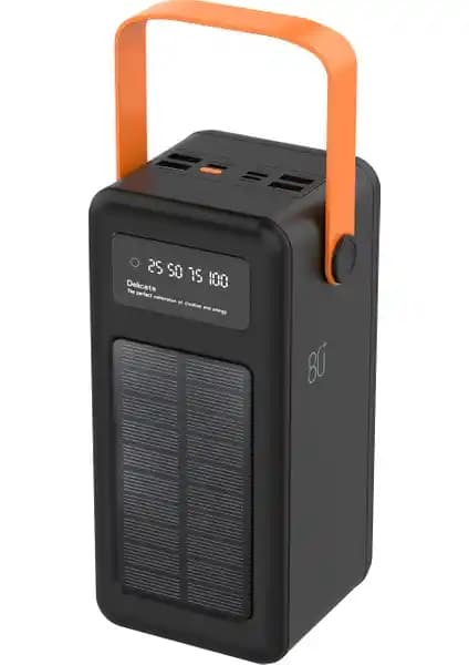 Robeve 80000 mAh Güneş Enerjili Powerbank: Yüksek Kapasite ve Çok Yönlü Taşınabilir Güç Kaynağı