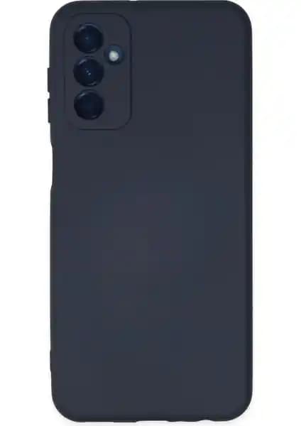 Samsung Galaxy A04S İçin Kadife İçli Silikon Kılıf Koyu Mavi Güçlü Koruma ve Şıklık