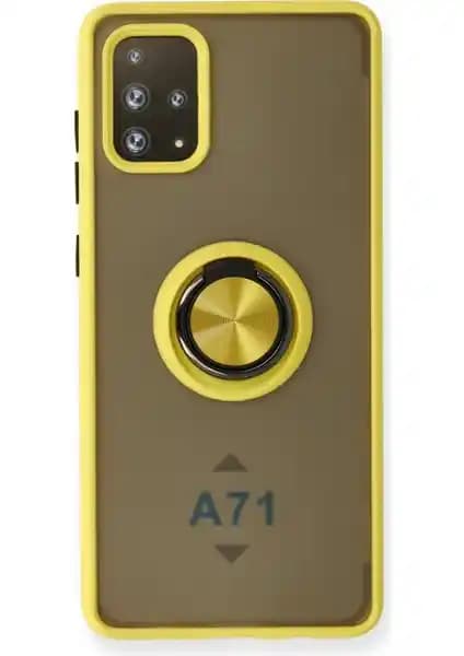 Samsung Galaxy A71 için Aqua Aksesuar Kılıf Standlı Buzlu Tasarım ve Koruma Özellikleri