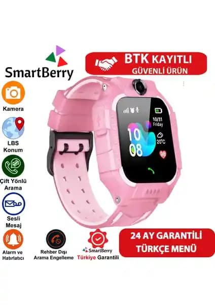 SmartBerry Z2 LBS Konumlu Akıllı Çocuk Takip Saati Güvenlik ve Teknoloji Birleşimi