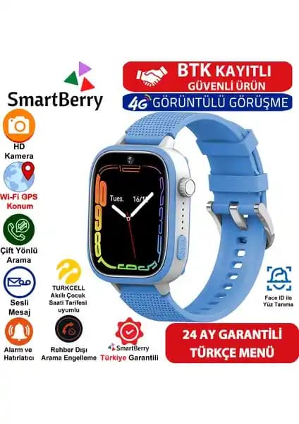 SmartBerry Z51 Çocuklar İçin Güvenli ve Çok Fonksiyonlu Akıllı Saat Özellikleri ve Kullanım Kılavuzu