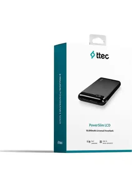 Ttec 2BB183S POWERSLİM LCD 10.000 mAh Taşınabilir Batarya ile Güç ve Pratiklik