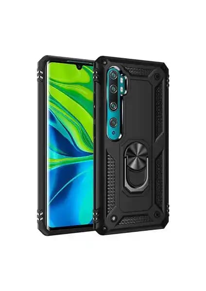 Xiaomi Mi Note 10 için dayanıklı ve şık Vega Tank sert yüzüklü kılıf özellikleri
