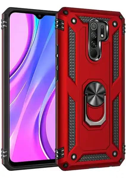 Xiaomi Redmi 9 İçin Vega Tank Sert Yüzüklü ve Standlı Kılıfın Detaylı İncelemesi ve Özellikleri