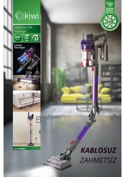 Kiwi KVC-4040BLF Katlanabilir Şarjlı Dik Süpürge Özellikleri ve Kullanım Avantajları