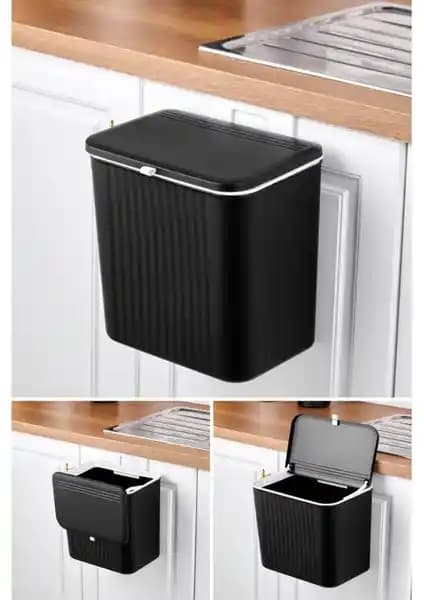 Piev Mutfak Tezgah Üstü Kapaklı 15 Lt Çöp Kovası Modern ve Pratik Tasarım