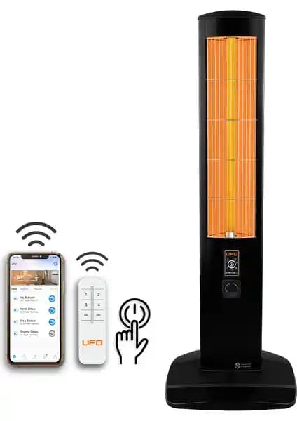 UFO Erciyus Smart 2300 W Mobil Uyumlu Kule Tipi Isıtıcı: Güvenli ve Akıllı Isıtma Çözümü