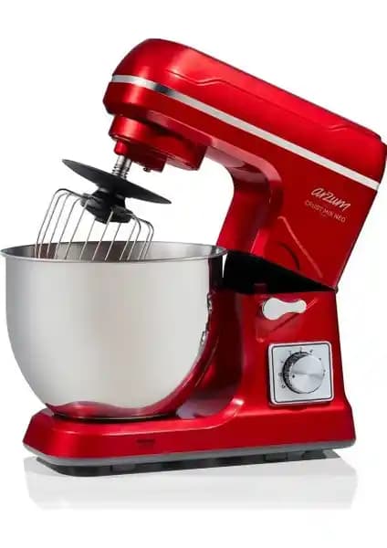 Arzum Ar1143-K Crust Mix Neo Stand Mikser 1400W Güç ve 5-5,9L Kapasiteli Kırmızı