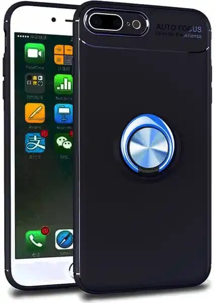 Case 4U iPhone 7-8 Plus Kılıf: Darbeye Dayanıklı, Yüzüklü ve Mıknatıslı Araç Tutucu Uyumlu