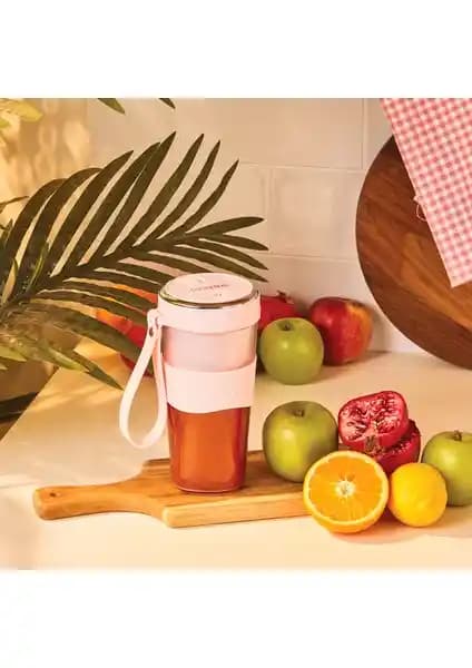 Cookplus Pink Taşınabilir Şarjlı Smoothie Blender: Kompakt ve Pratik Mutfak Yardımcısı