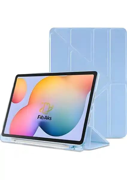 Fibaks Apple iPad 7-9 Nesil 10.2 Kılıf: Üç Katlamalı Stand, Kalemlik ve Smart Kapak