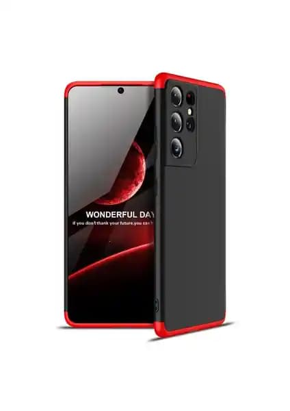 KNY Samsung Galaxy S21 Ultra 3 Parça 360 Ays Kapak: Dayanıklı ve Şık Koruma Kılıfı