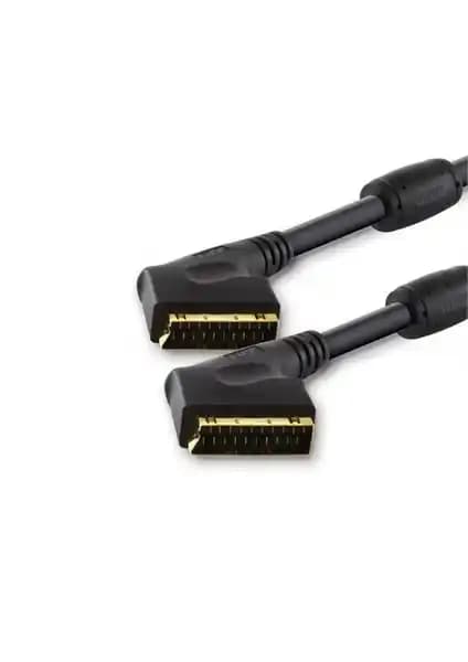 TTAF Scart 2 Metre Feritli Profesyonel 24K Altın Kaplama Kilitli Kablo Özellikleri