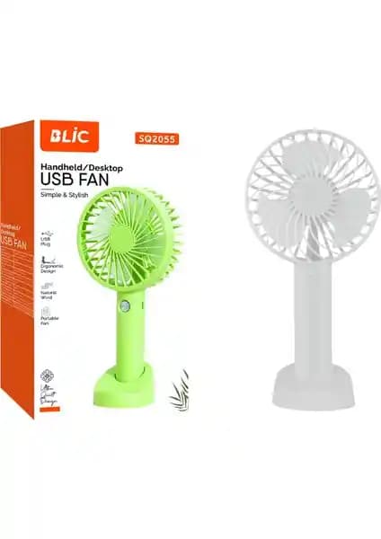 Ultra Sessiz Uzun Şarjlı Mini Taşınabilir Fan - 3 Kademeli Masaüstü Vantilatör