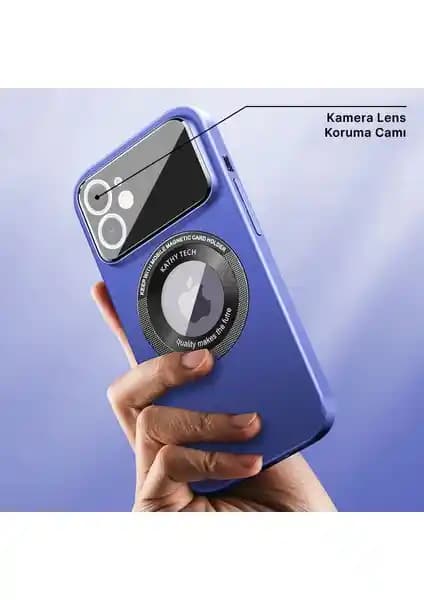 Zebana Lenix Silikon Kılıf ile iPhone 11 için Kablosuz Şarj Destekli Lacivert Koruma