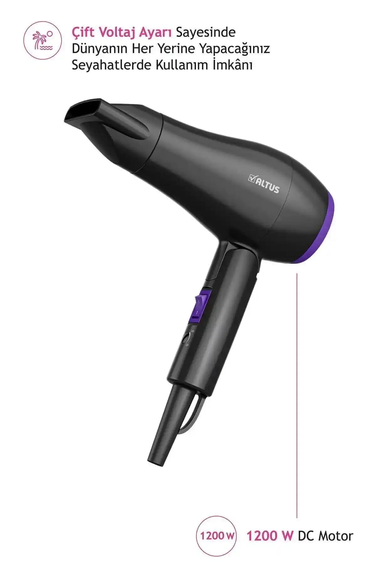 Altus AL 885 Katlanabilir Mini Saç Kurutma Makinesi: Taşınabilirlik ve Pratiklik Sunan Modern Tasarım