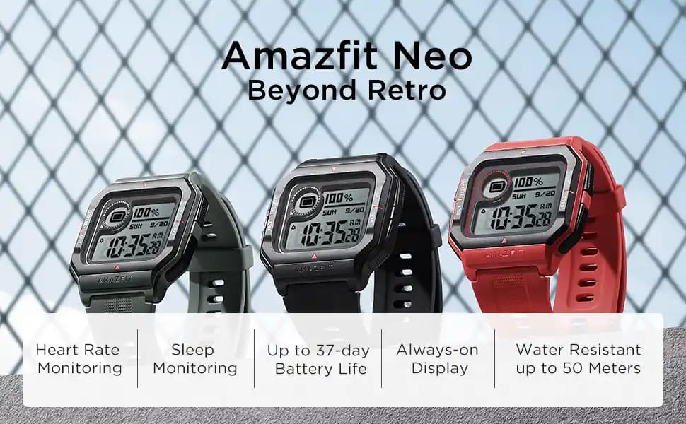 Amazfit Neo Retro Tasarım ve Güncel Teknolojiyi Bir Arada Sunan Akıllı Saat