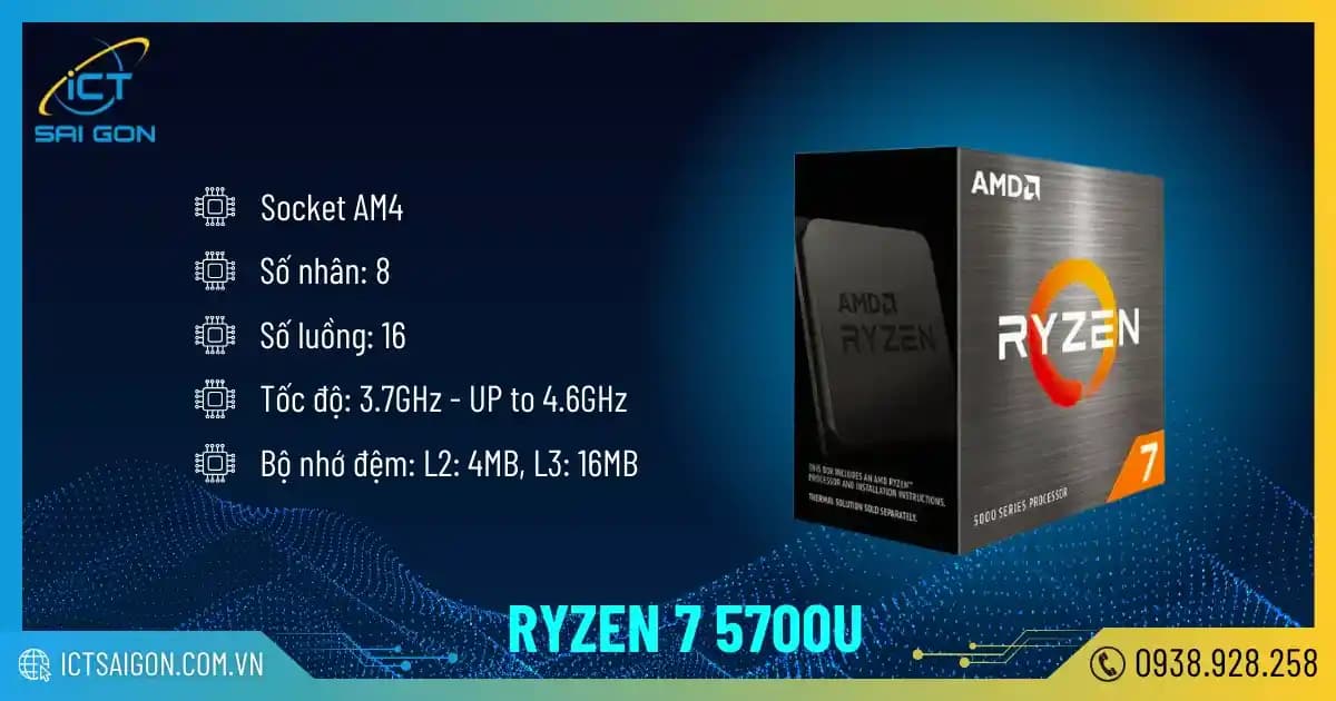 AMD Ryzen 7 5700U İşlemcisi: Yüksek Performans ve Enerji Verimliliği Sunan Modern İşlemci