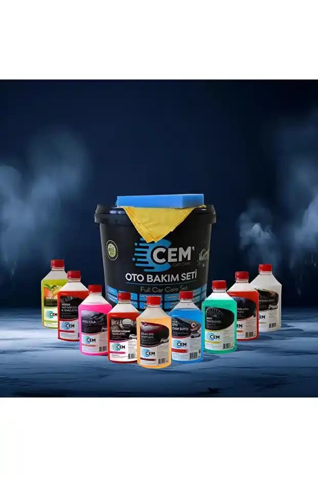 Cem 12 Parça Full Oto Bakım Seti ile Araç Temizliği ve Bakımında Yeni Dönem