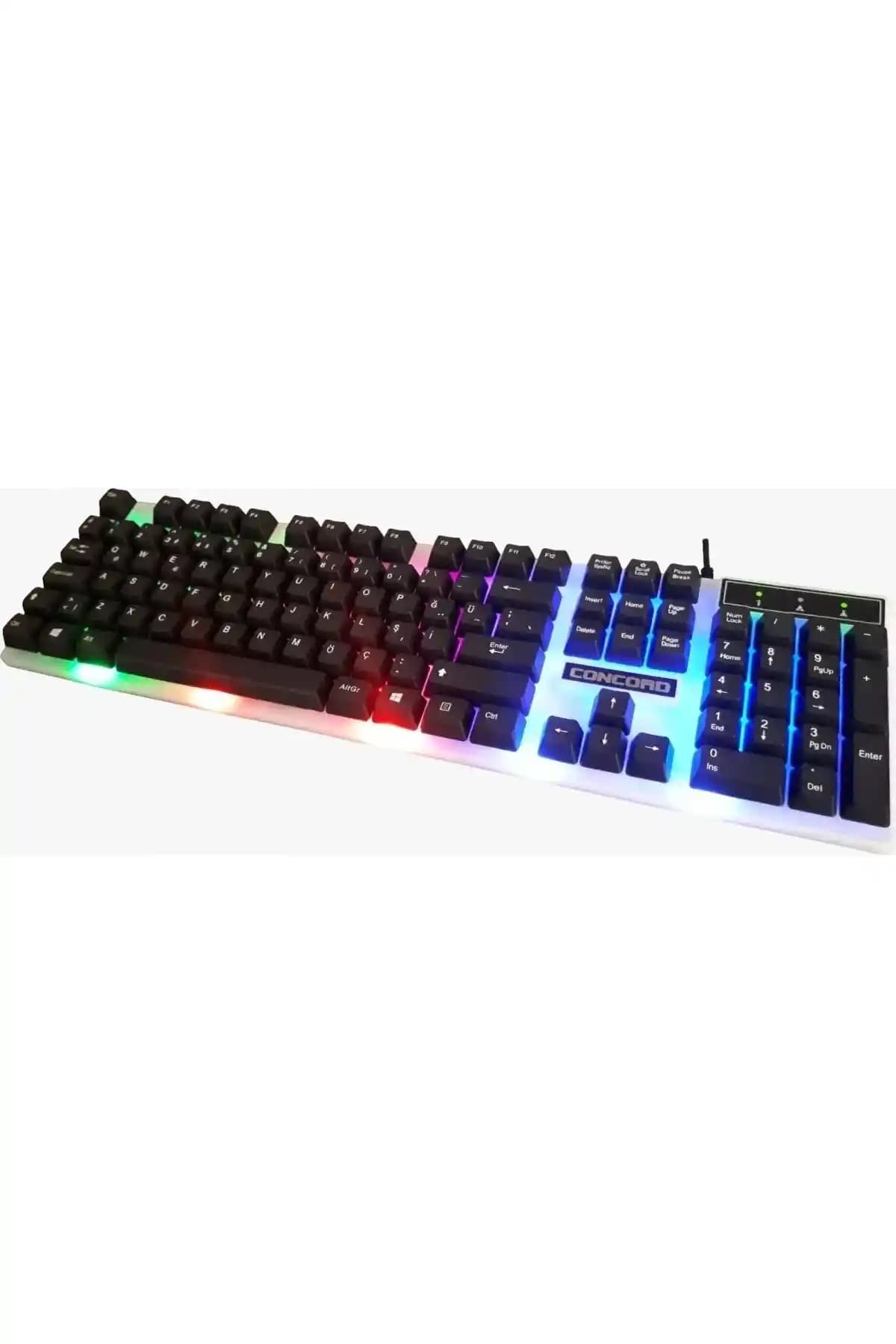 Concord C-59+ RGB LED Oyuncu Klavyesi: Estetik ve Fonksiyonellik Bir Arada