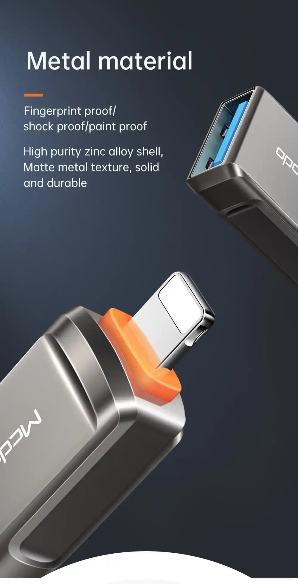 Mcdodo OT-8600 OTG Adaptörü: Hızlı Veri Transferi ve Güçlü Bağlantı Çözümü