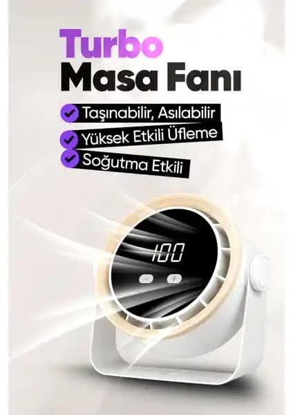 Moen Şarjlı Turbo Masa Fanı: Taşınabilir ve Kablosuz Kullanım Özellikleriyle Güncel Teknoloji