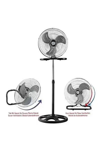 Rubenis RBS-20 Plus Pro 130 Watt Sanayi Tipi Vantilatör Endüstriyel Güç ve Dayanıklılık