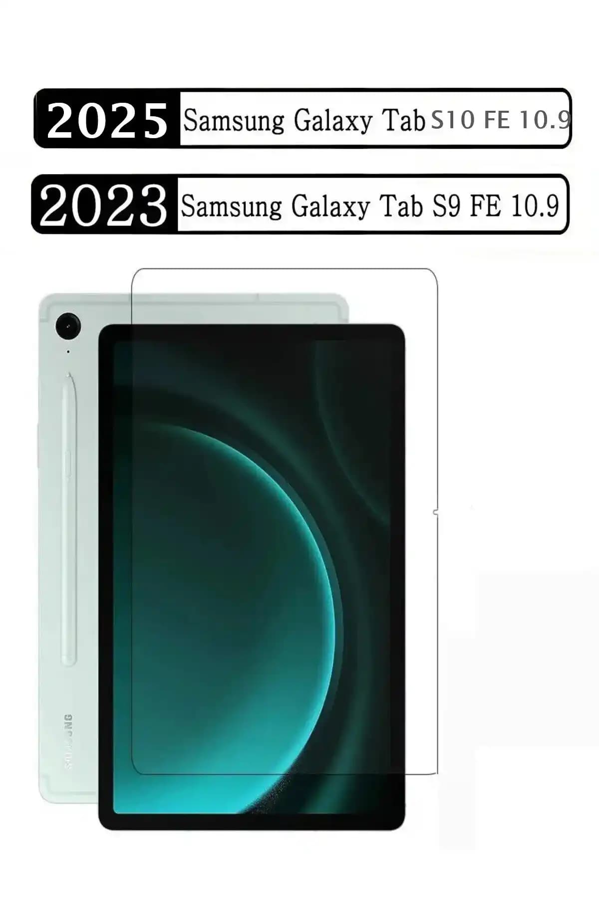 Samsung Galaxy Tab S9 FE ve S10 FE 10.9'' İçin Nano Esnek Kırılmaz Cam Filmi Ürünleri